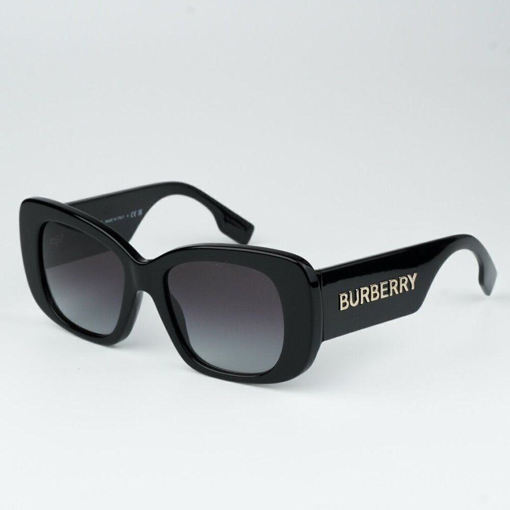 NEW Burberry BE4410 4038F2 Black Dark Grey Women Sunglasses BE 4410 - Picture 3 of 10